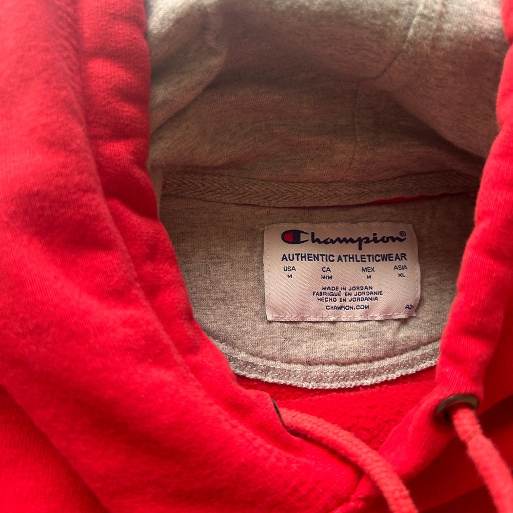 red Champion Hoodie